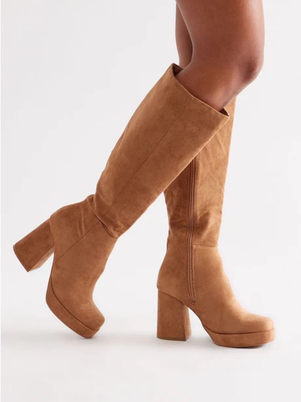 Fawn Suede Knee High Boots NEW 🏷️